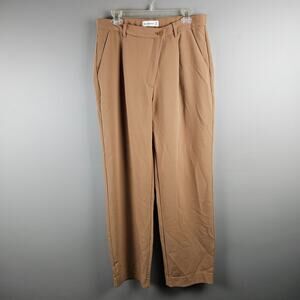 Abercrombie Tailored Relaxed Straight Leg Crossover Waist Pant Size 14